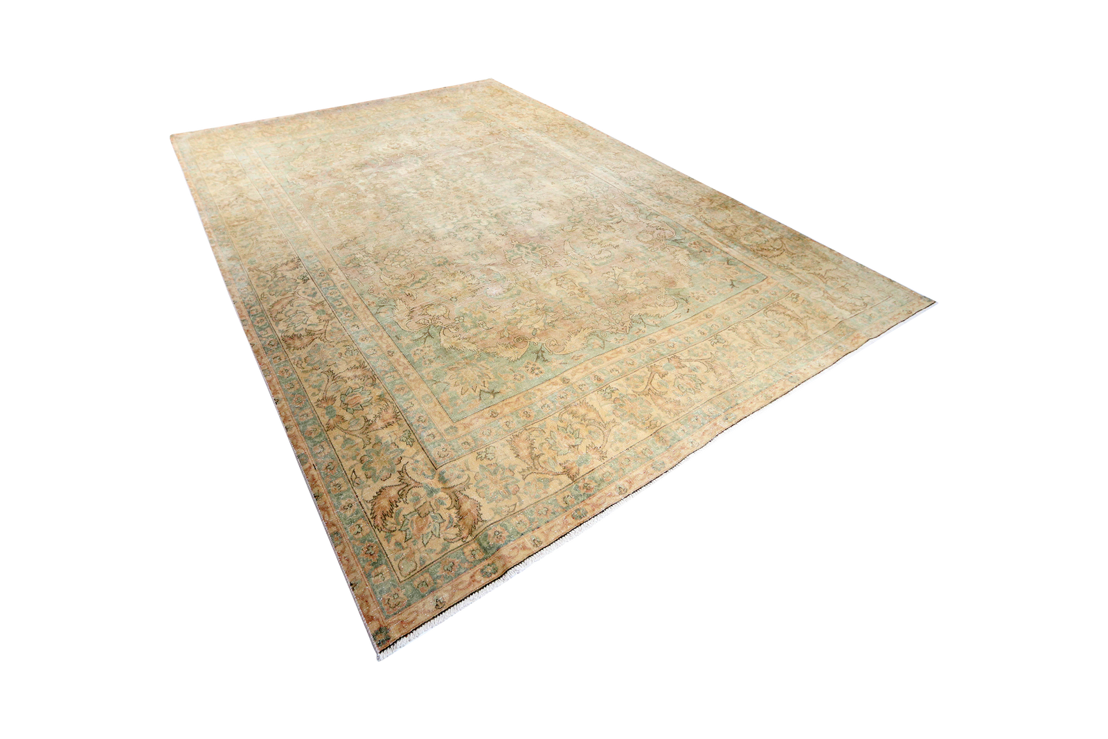 Vintage — Handgefertigt, 366x252 cm, Beige, 100% Virgin Wool | View 6