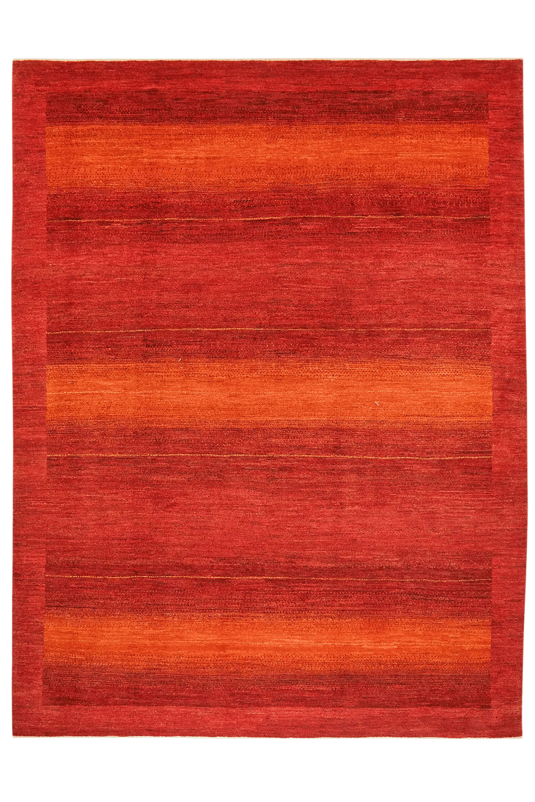 Rizbaf — Hand-knotted, 223x296 cm, Red, 100% Virgin Wool | Main view