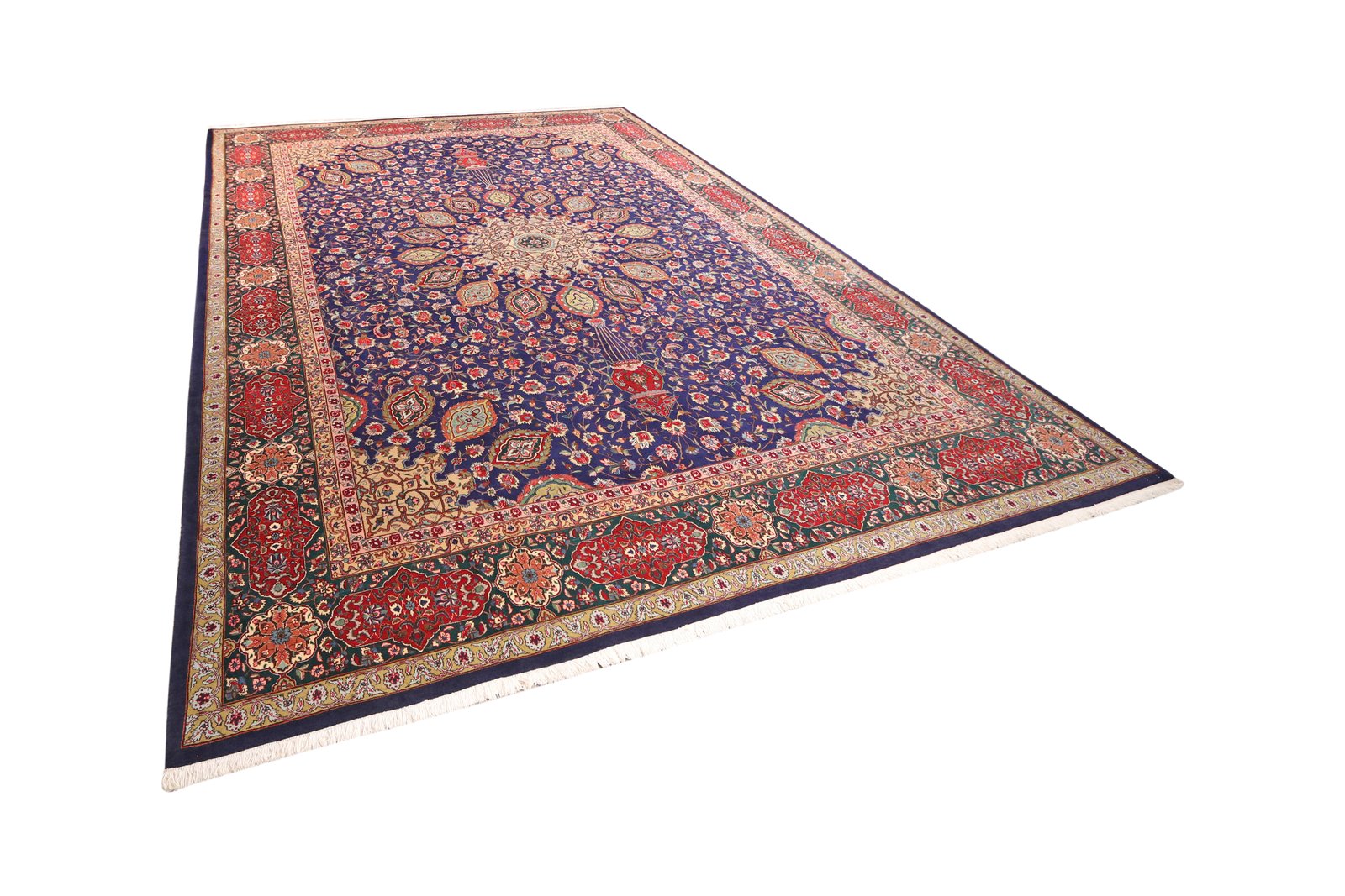 Tabriz Old — Hand-knotted, 287x400 cm, Blue, 100% Virgin Wool | View 5