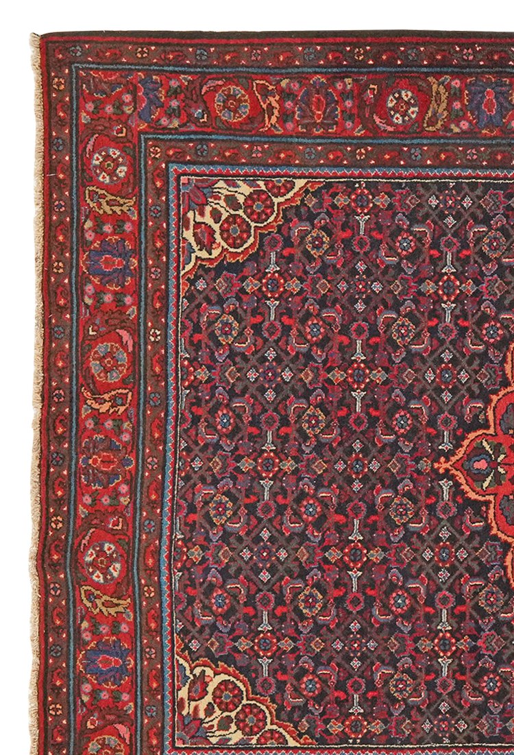 Koutabad — Hand-knotted, 140x202 cm, Blue, 100% Virgin Wool | View 3