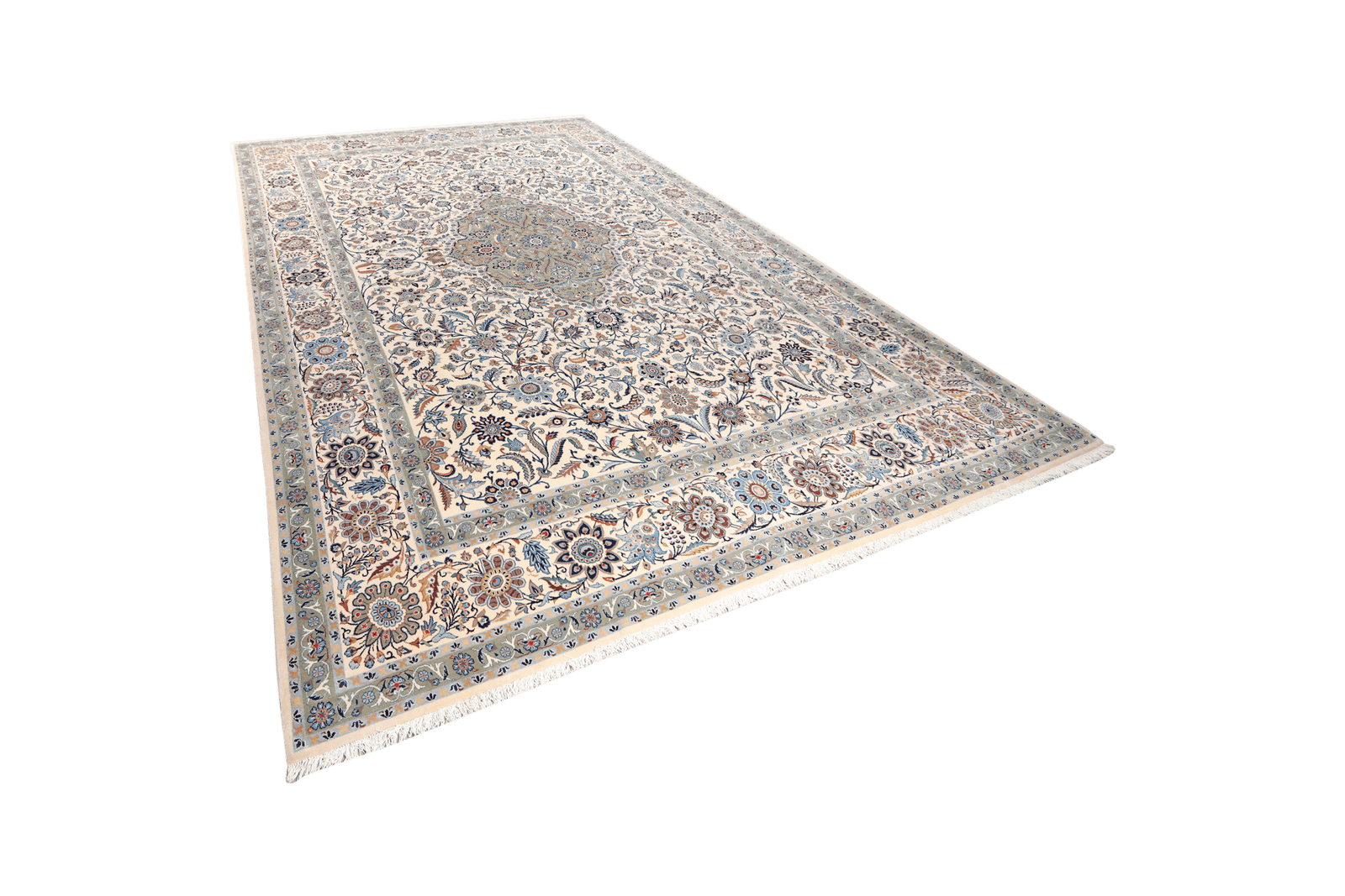 Kashan — Hand-knotted, 280x418 cm, Beige, 100% Virgin Wool | View 5