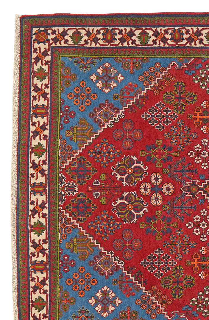 Meymeh — Hand-knotted, 121x172 cm, Red, 100% Virgin Wool | View 3