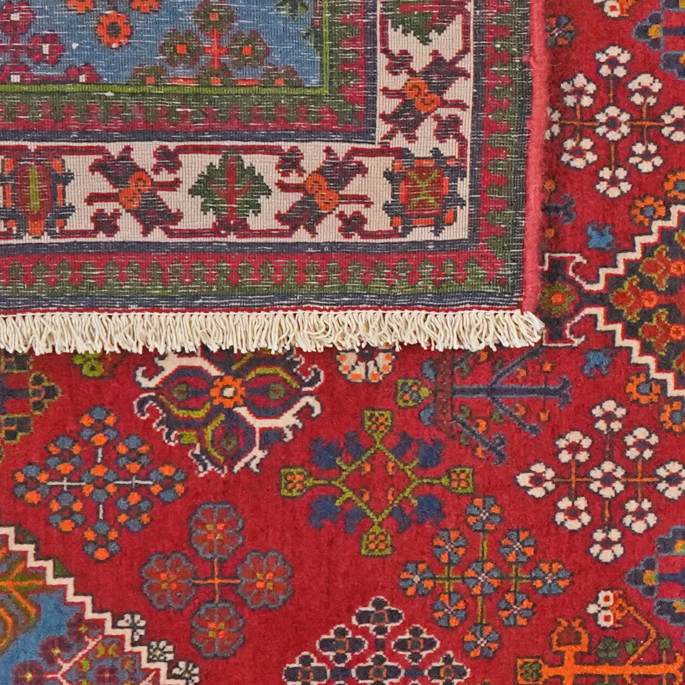 Meymeh — Hand-knotted, 121x172 cm, Red, 100% Virgin Wool | View 6