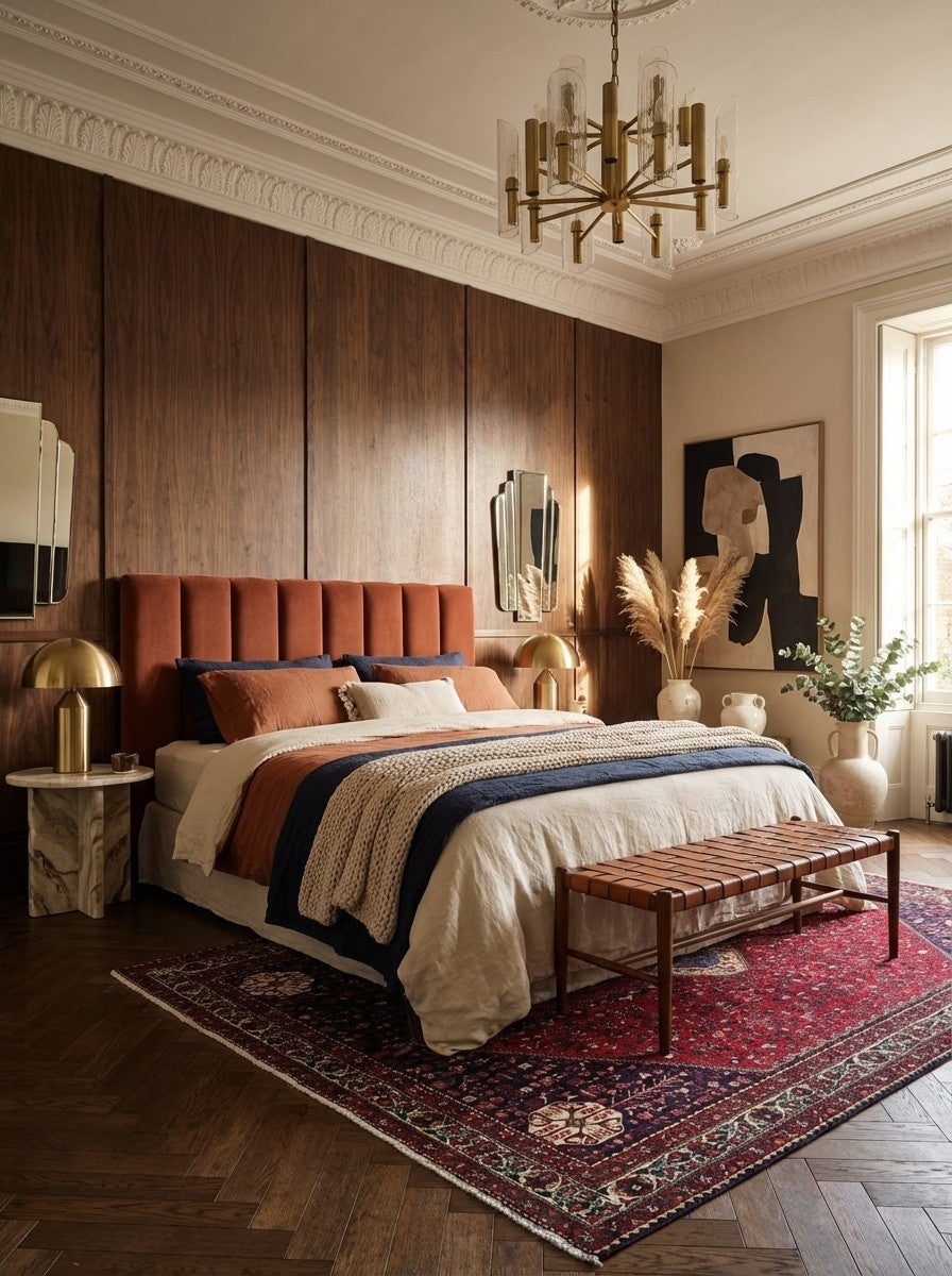 Abadeh — Hand-knotted, 203x310 cm, Red, 100% Virgin Wool | Back view