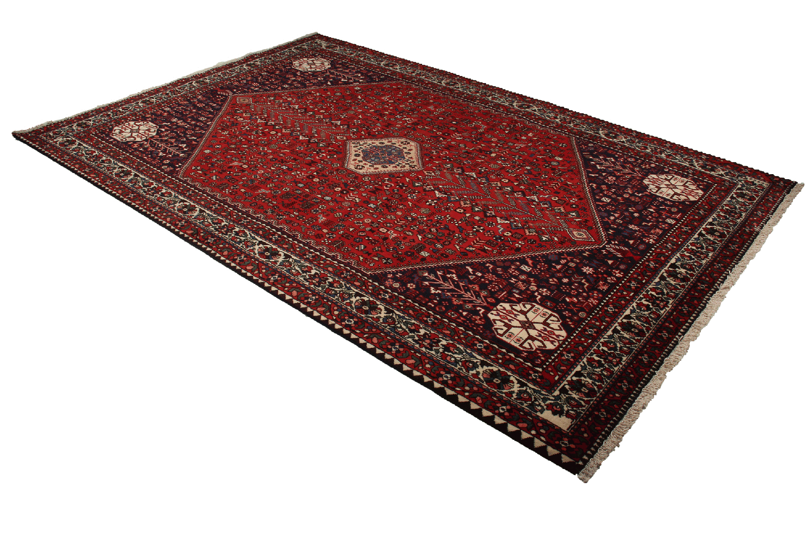 Abadeh — Hand-knotted, 203x310 cm, Red, 100% Virgin Wool | View 4