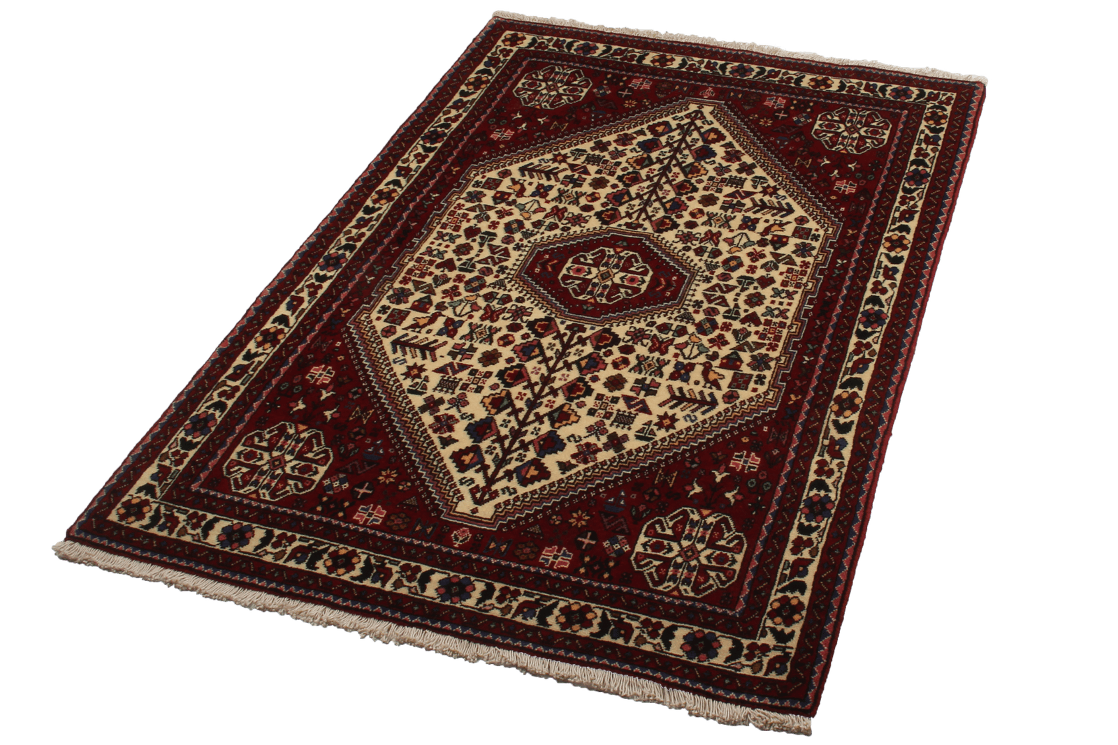 Abadeh — Hand-knotted, 100x151 cm, Beige, 100% Virgin Wool | View 8