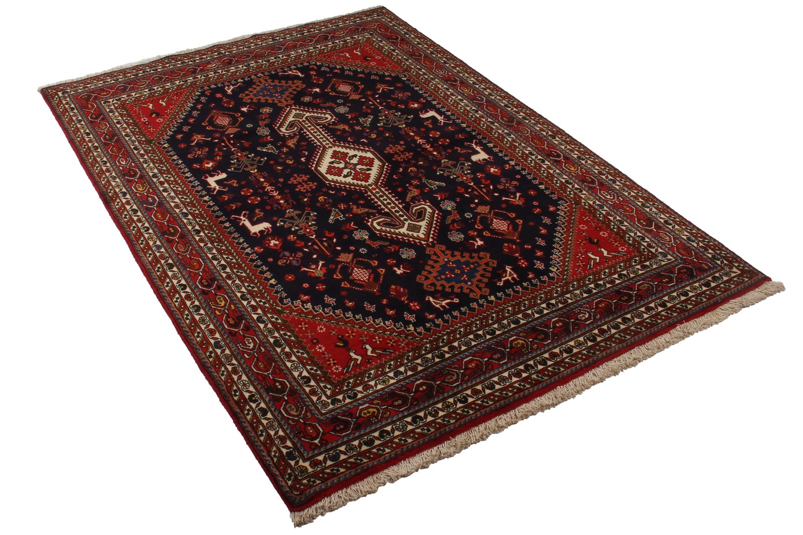 Nasrabad — Hand-knotted, 140x203 cm, Blue, 100% Virgin Wool | View 7