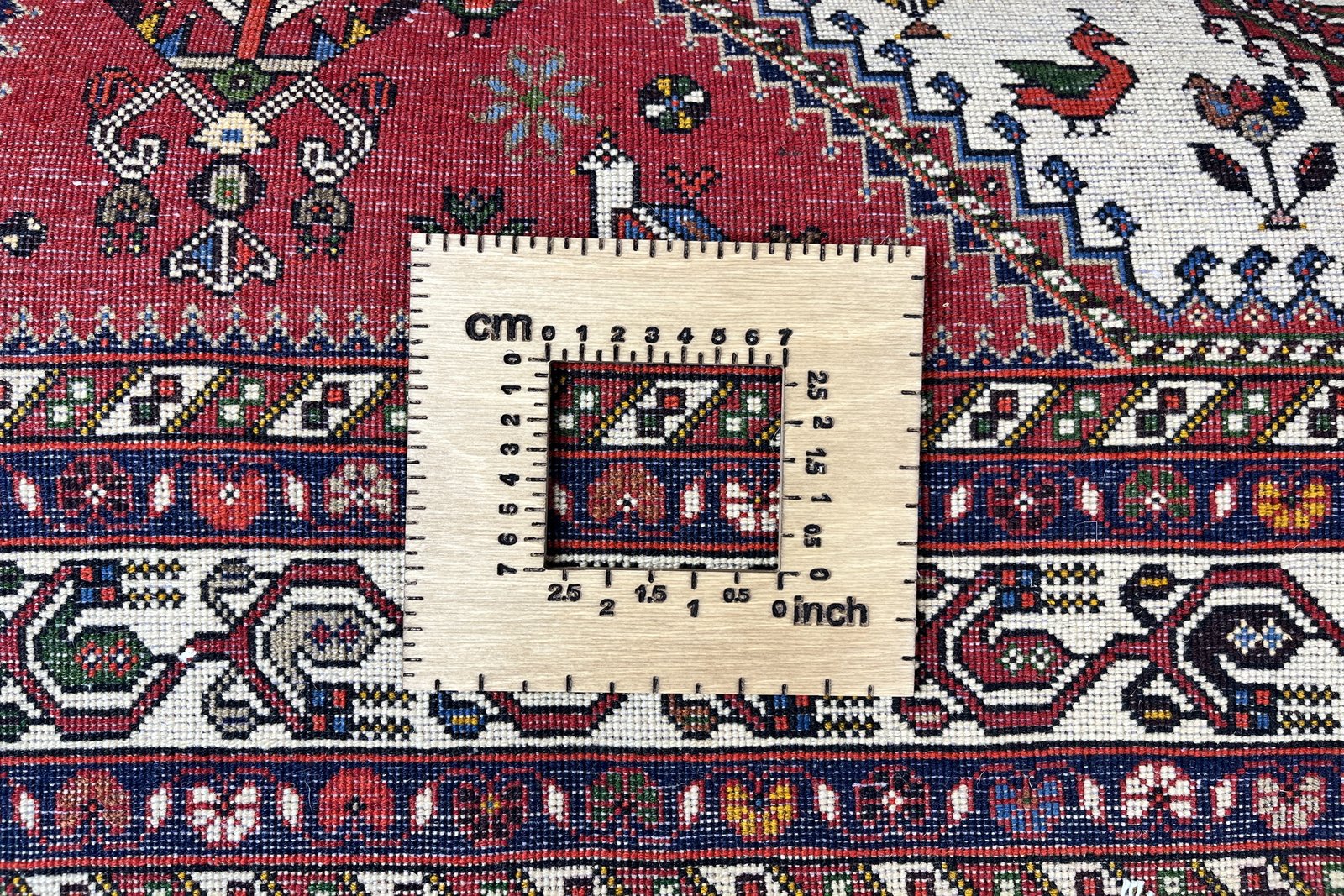 Nasrabad — Hand-knotted, 138x219 cm, Beige, 100% Virgin Wool | View 11