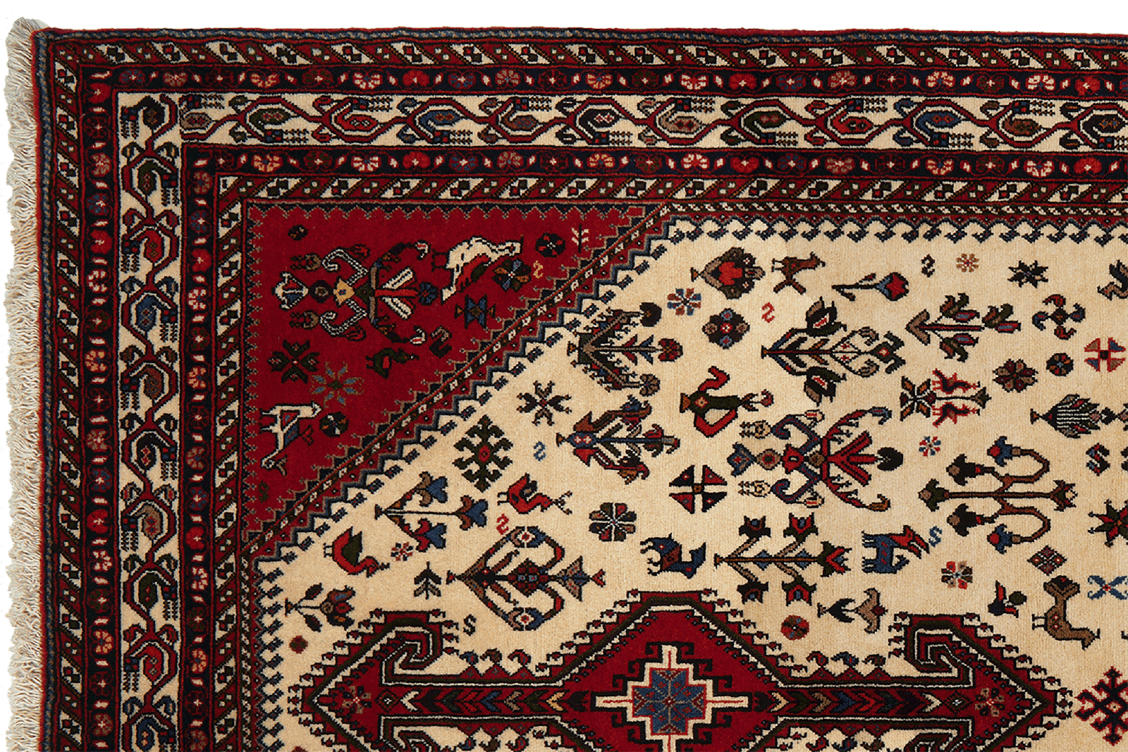 Nasrabad — Hand-knotted, 138x219 cm, Beige, 100% Virgin Wool | View 3