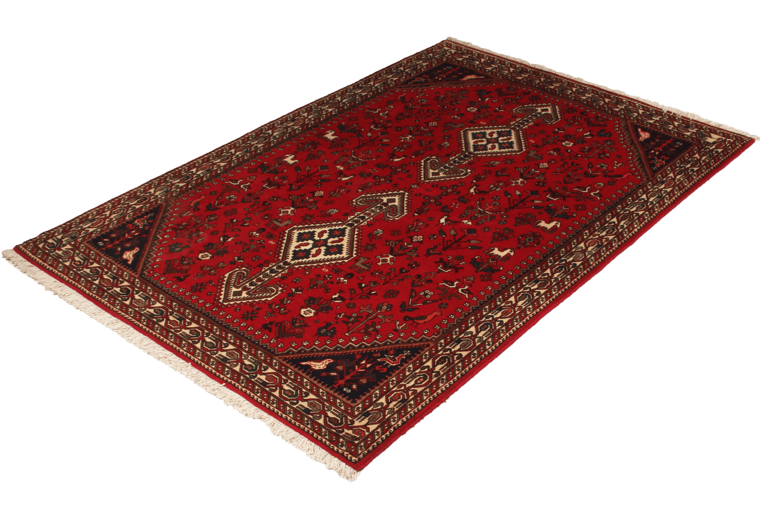 Nasrabad — Hand-knotted, 145x219 cm, Red, 100% Virgin Wool | View 5