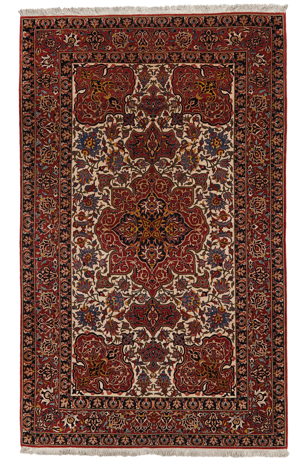 Isfahan — Hand-knotted, 144x240 cm, Brown, 100% Virgin Wool | Main view
