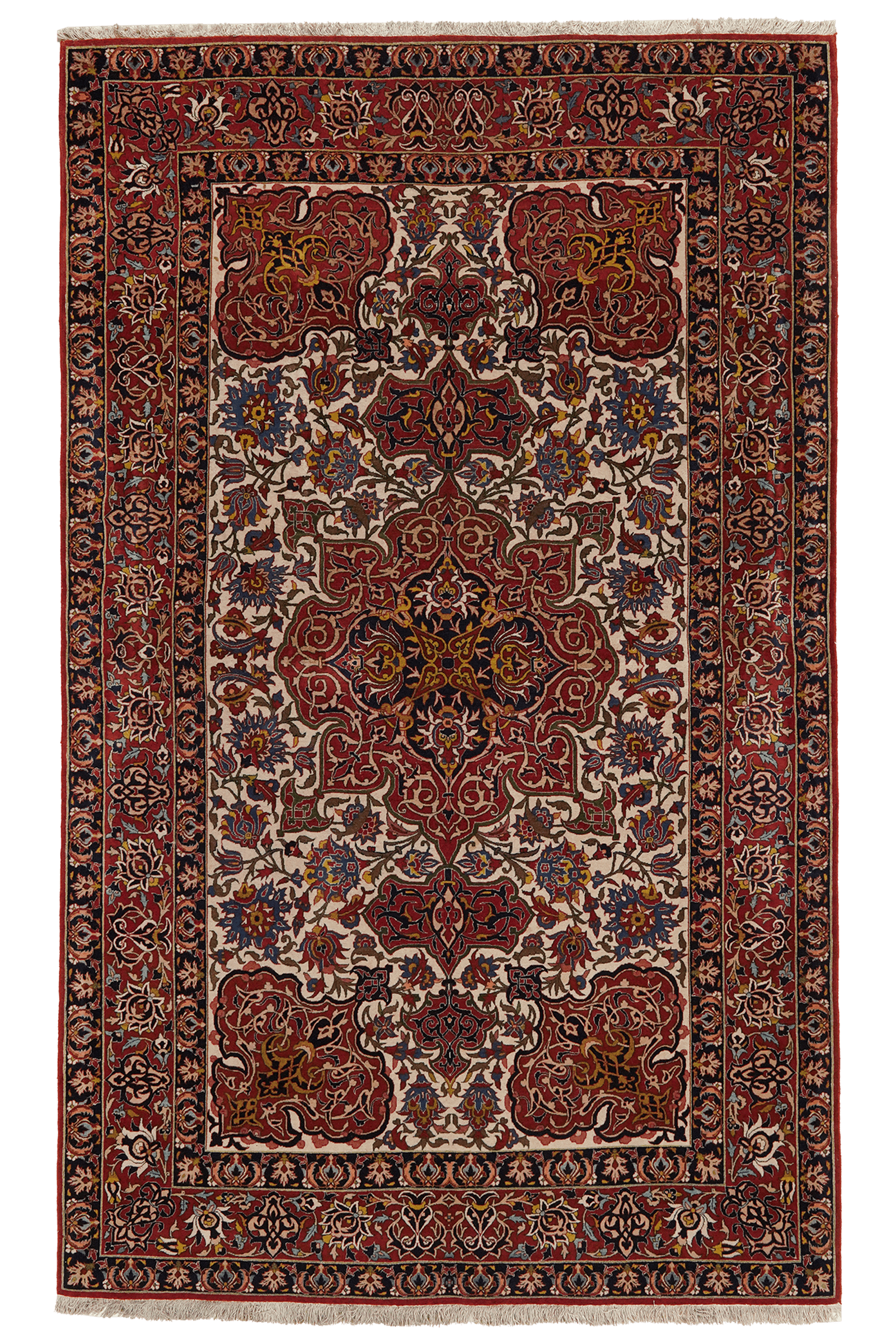 Isfahan — Hand-knotted, 144x237 cm, Beige, 100% Virgin Wool | Main view