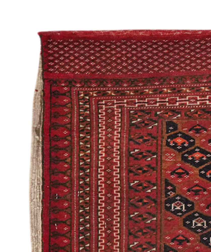 Belutch — Hand-knotted, 124x64 cm, Brown, 100% Virgin Wool | View 3