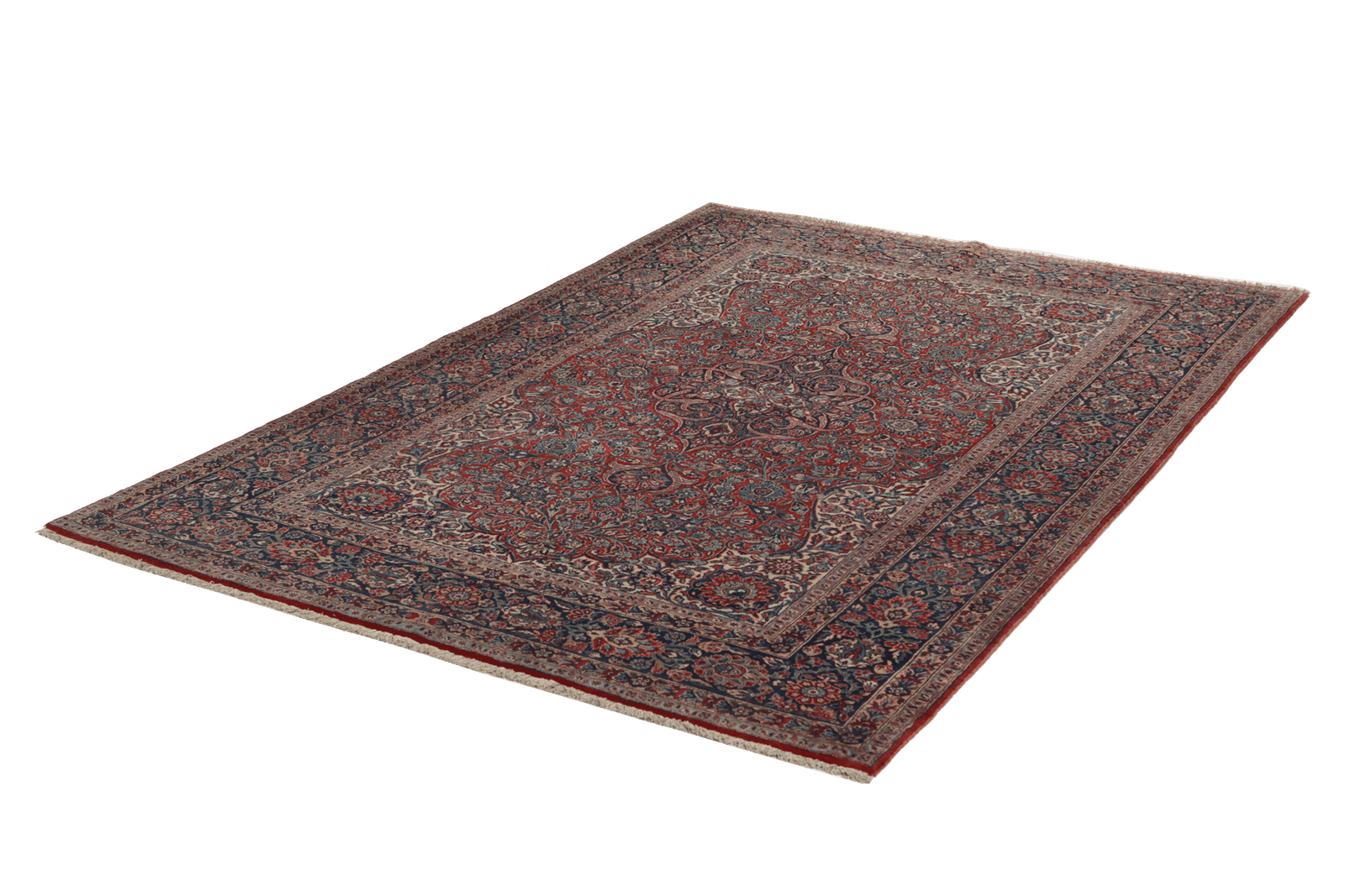Ghazvin — Hand-knotted, 153x232 cm, Red, 100% Virgin Wool | View 6