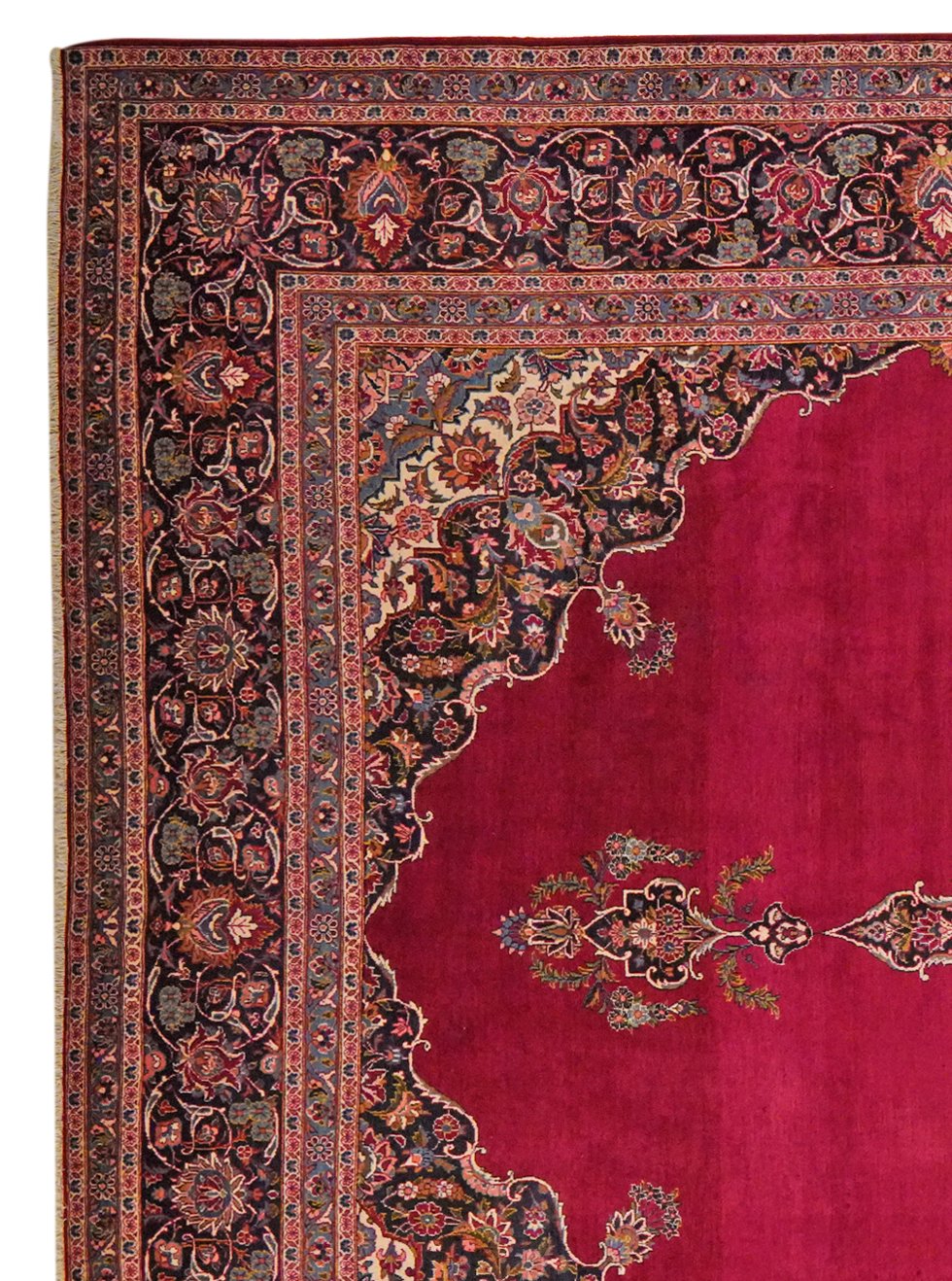 Kashan — Hand-knotted, 324x432 cm, Red, 100% Virgin Wool | View 3