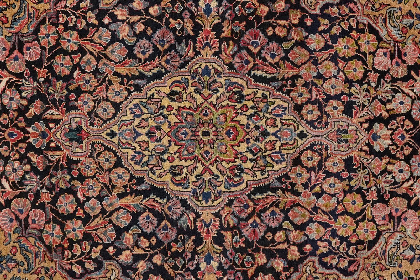 Djozan — Hand-knotted, 105x155 cm, Blue, 100% Virgin Wool | View 4