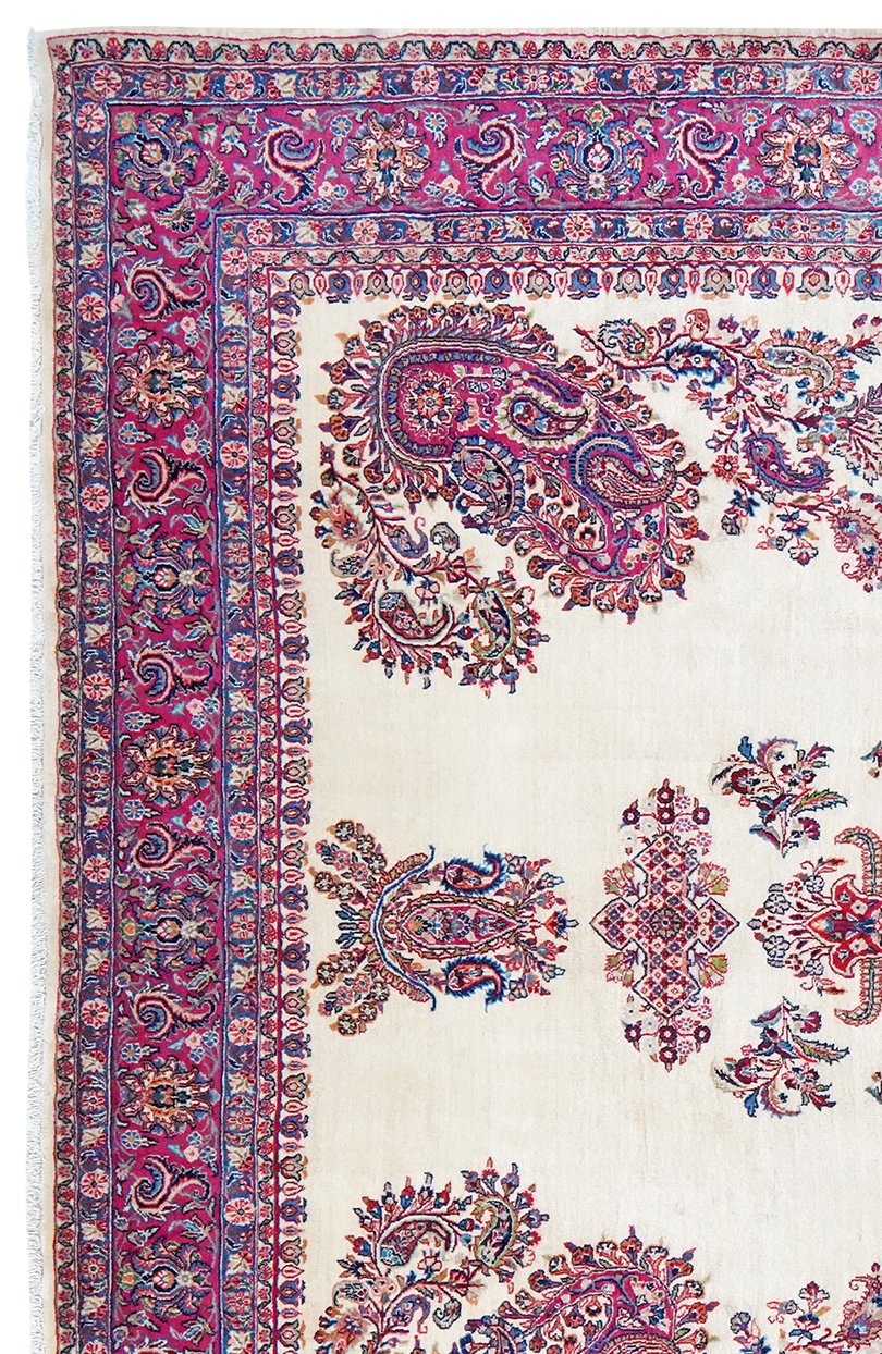 Hamadan — Hand-knotted, 275x352 cm, Beige, 100% Virgin Wool | View 3
