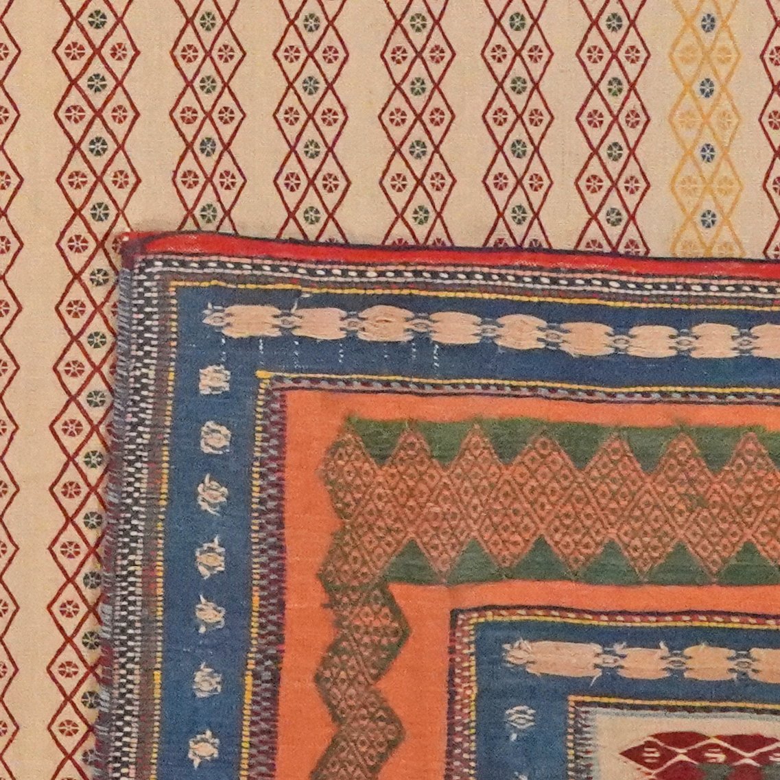 Sumak Afshar — Handmade, 250x307 cm, Beige, 100% Virgin Wool | View 6