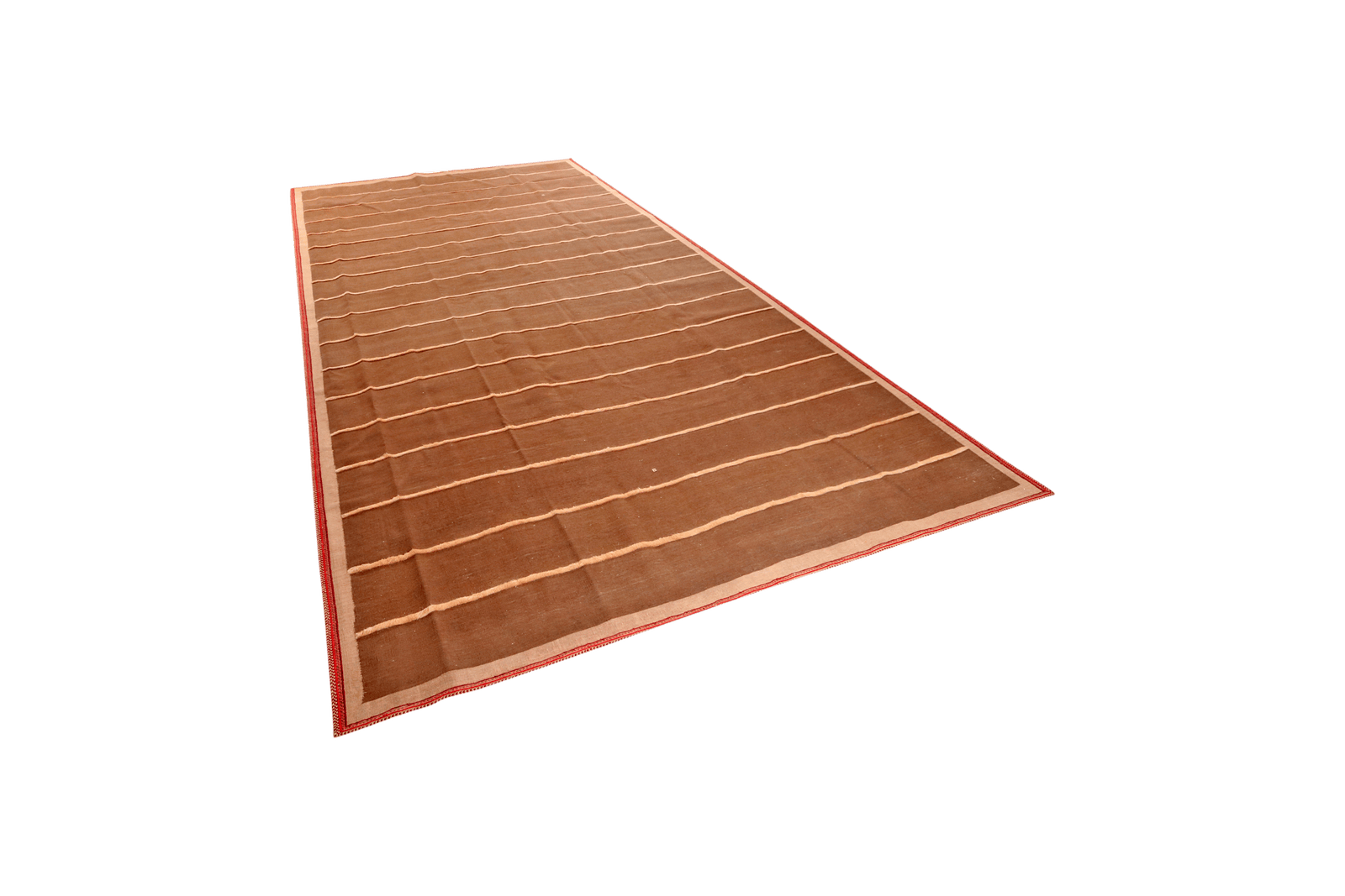 Kelim Afshar — Handmade, 224x379 cm, Brown, 100% Virgin Wool | View 5