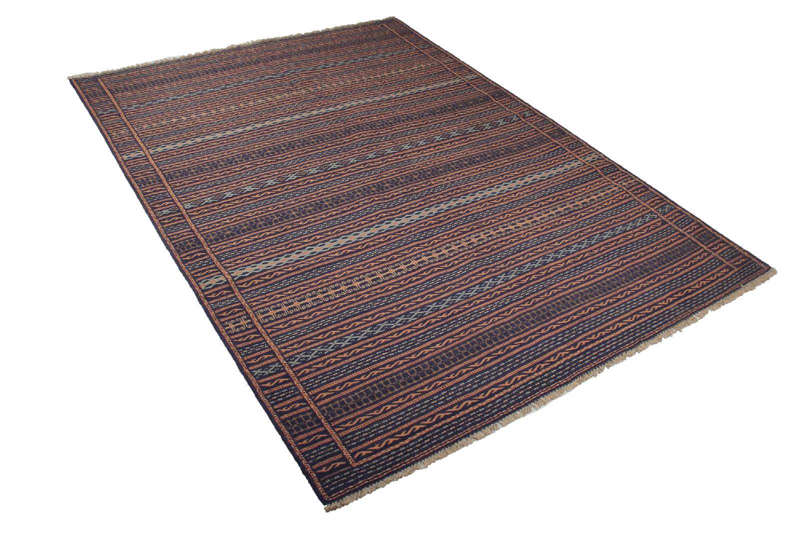 Kelim Kordi — Handmade, 170x240 cm, Blue, 100% Virgin Wool | View 4