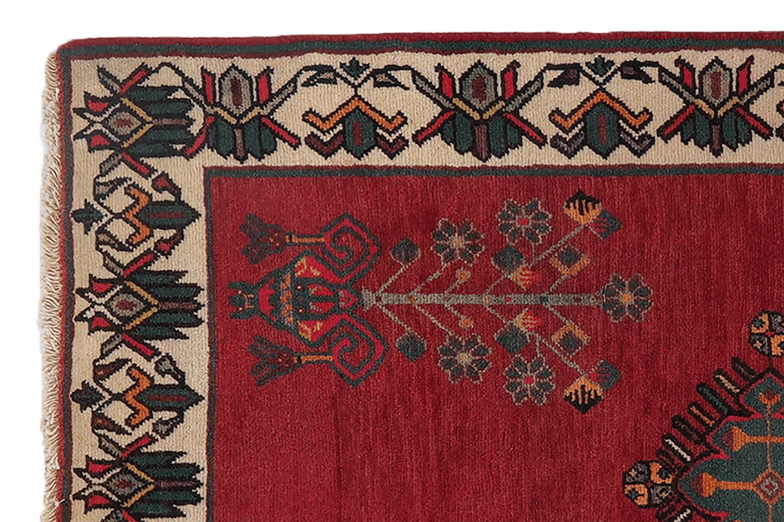Afshar — Hand-knotted, 71x111 cm, Red, 100% Virgin Wool | View 3