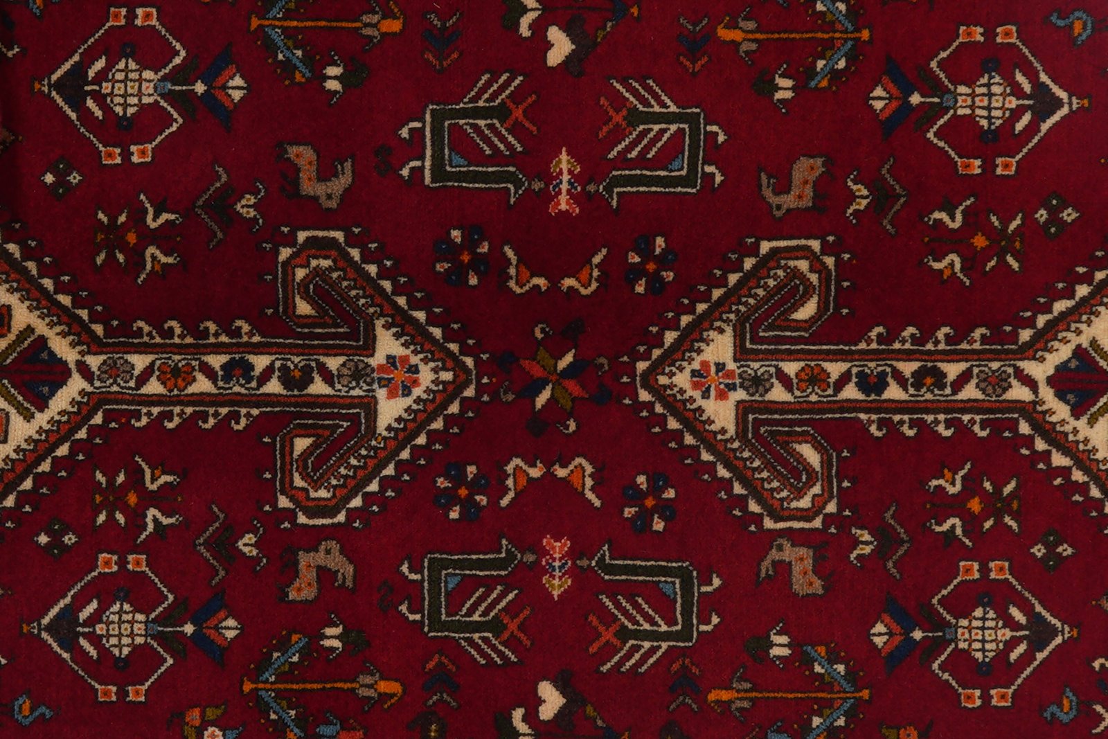 Nasrabad — Hand-knotted, 136x201 cm, Red, 100% Virgin Wool | View 7