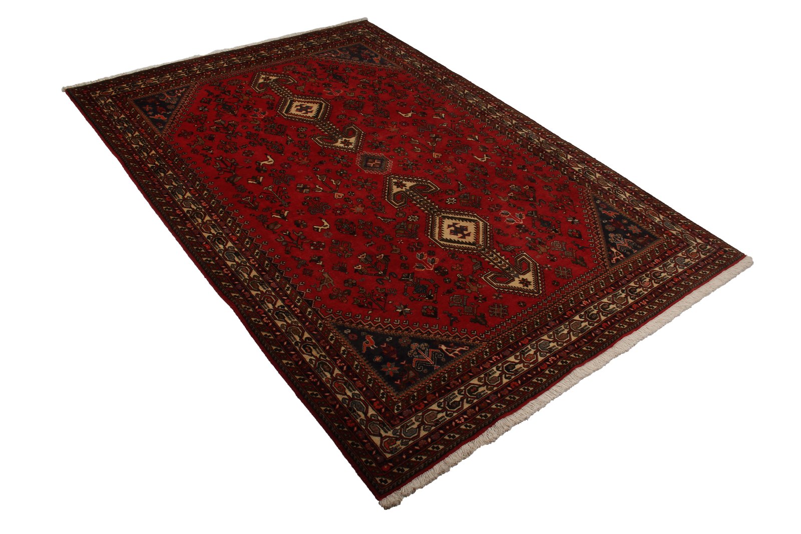 Nasrabad — Hand-knotted, 169x247 cm, Red, 100% Virgin Wool | View 5