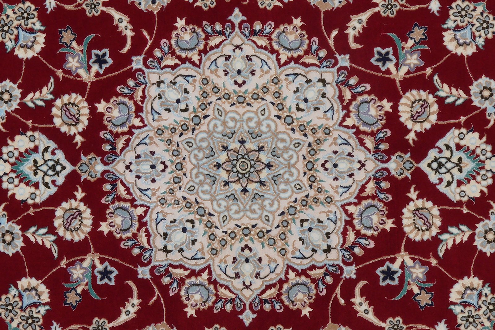 Nain 6La — Hand-knotted, 132x197 cm, Red, 100% Virgin Wool | View 8