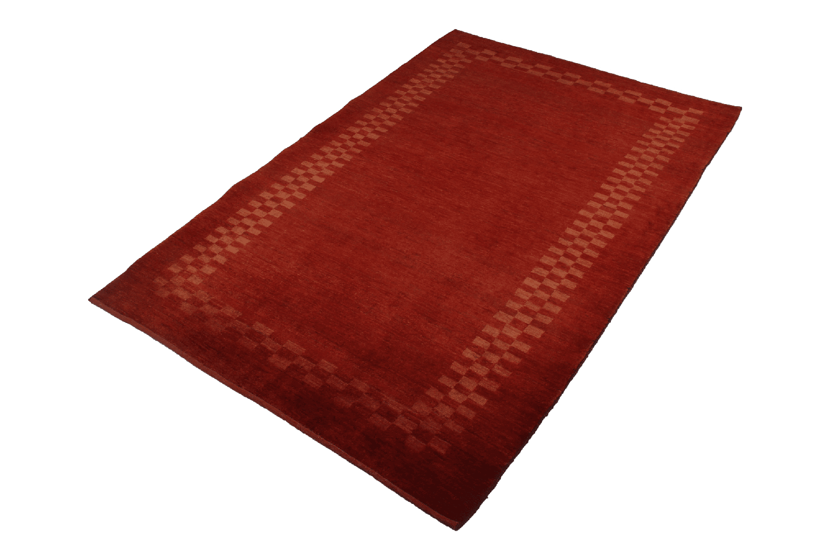 Rizbaf — Hand-knotted, 132x197 cm, Red, 100% Virgin Wool | View 4