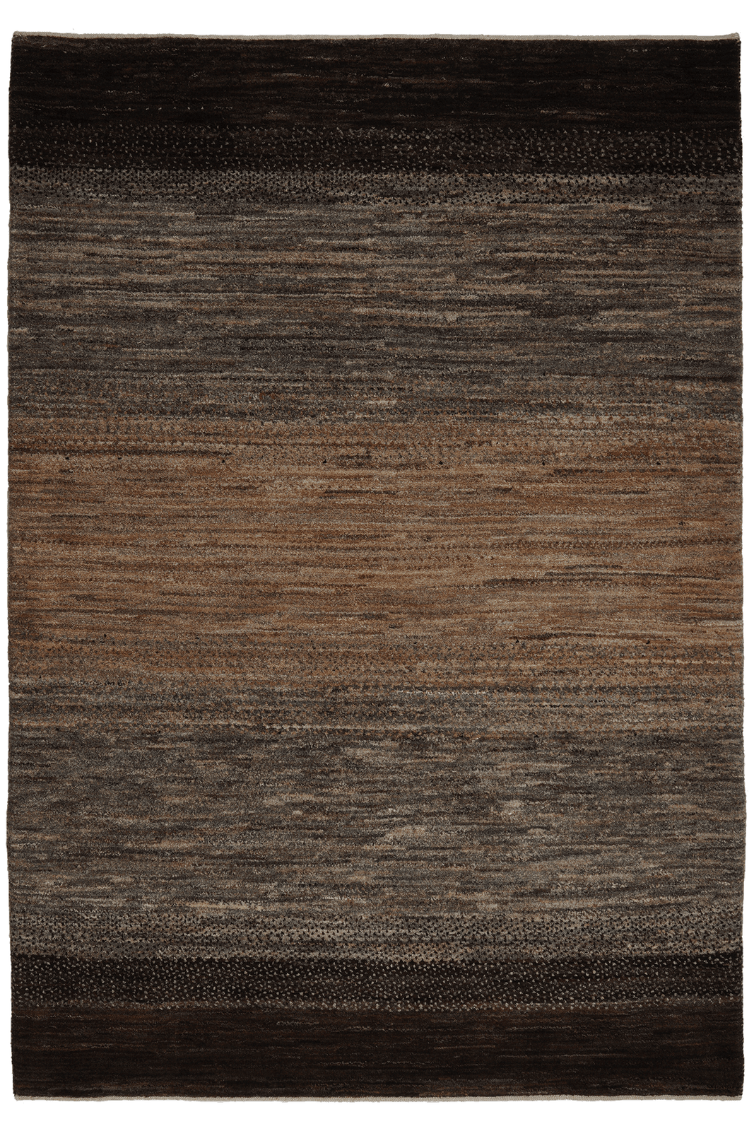 Rizbaf — Hand-knotted, 121x176 cm, Brown, 100% Virgin Wool | Main view
