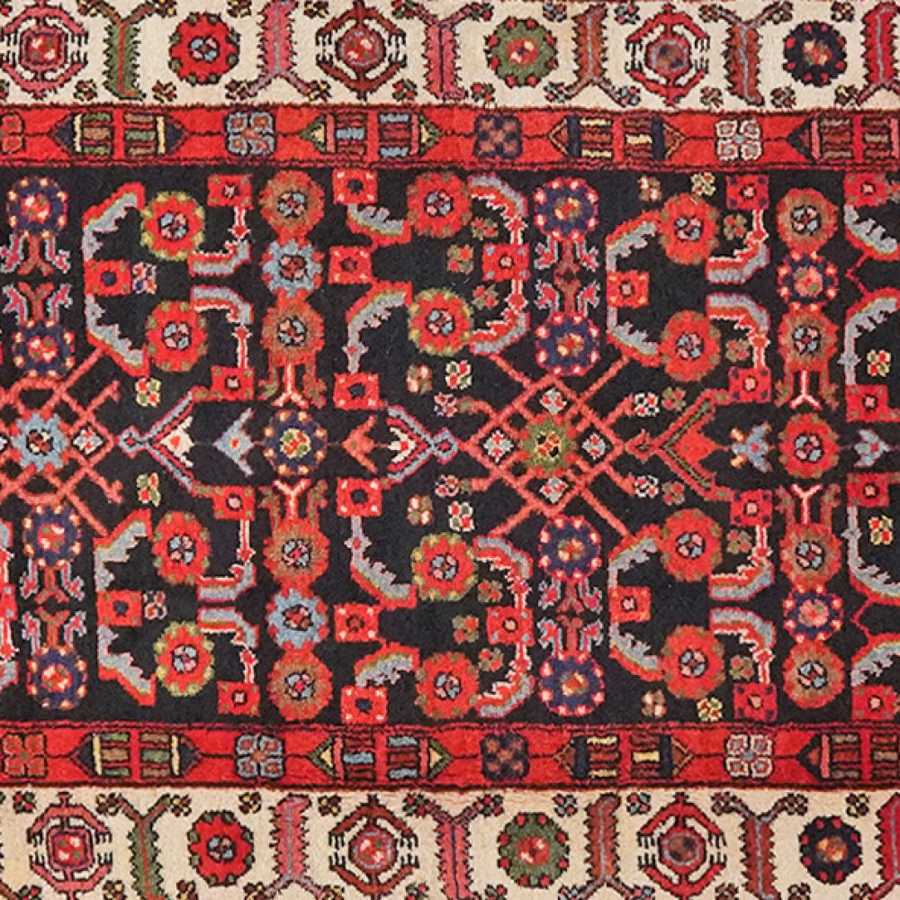 Farahan — Hand-knotted, 108x509 cm, Blue, 100% Virgin Wool | View 4