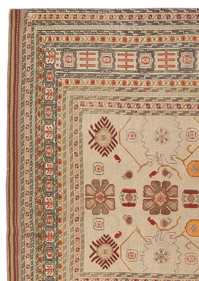 Kelim Belutch — Handmade, 235x278 cm, Beige, 100% Virgin Wool | View 3
