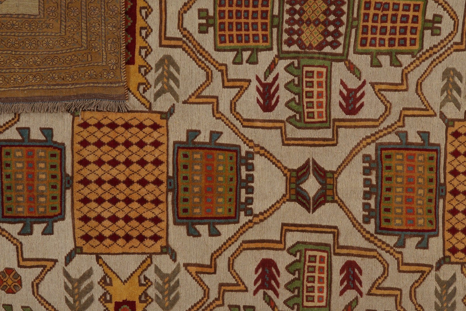 Kelim Belutch — Handmade, 212x253 cm, Brown, 100% Virgin Wool | View 7