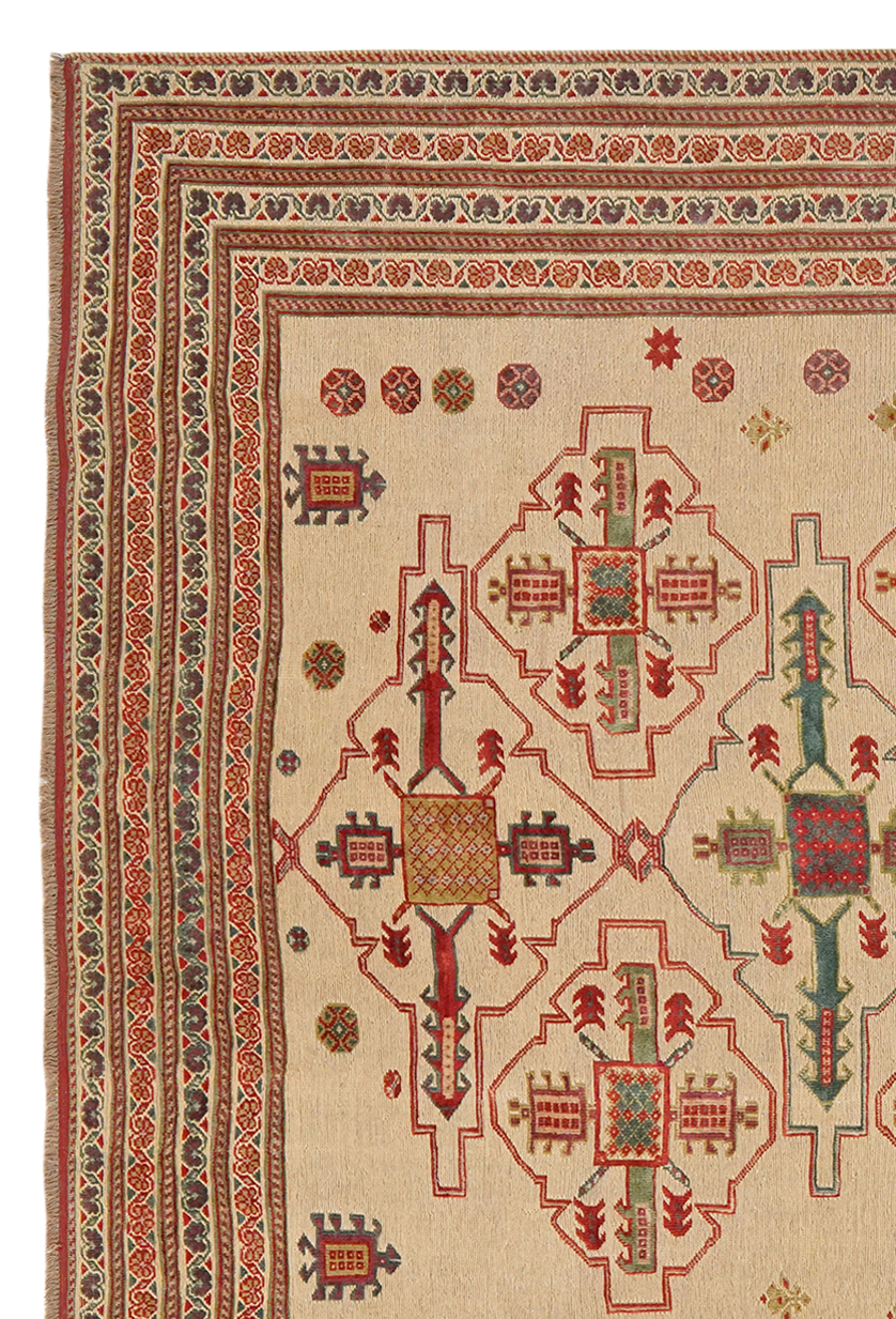 Kelim Belutch — Handgefertigt, 290x242 cm, Bunt, 100% Virgin Wool | View 4