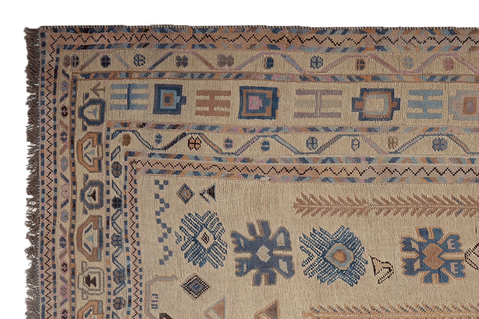 Kelim Belutch — Handmade, 172x184 cm, Beige, 100% Virgin Wool | View 3