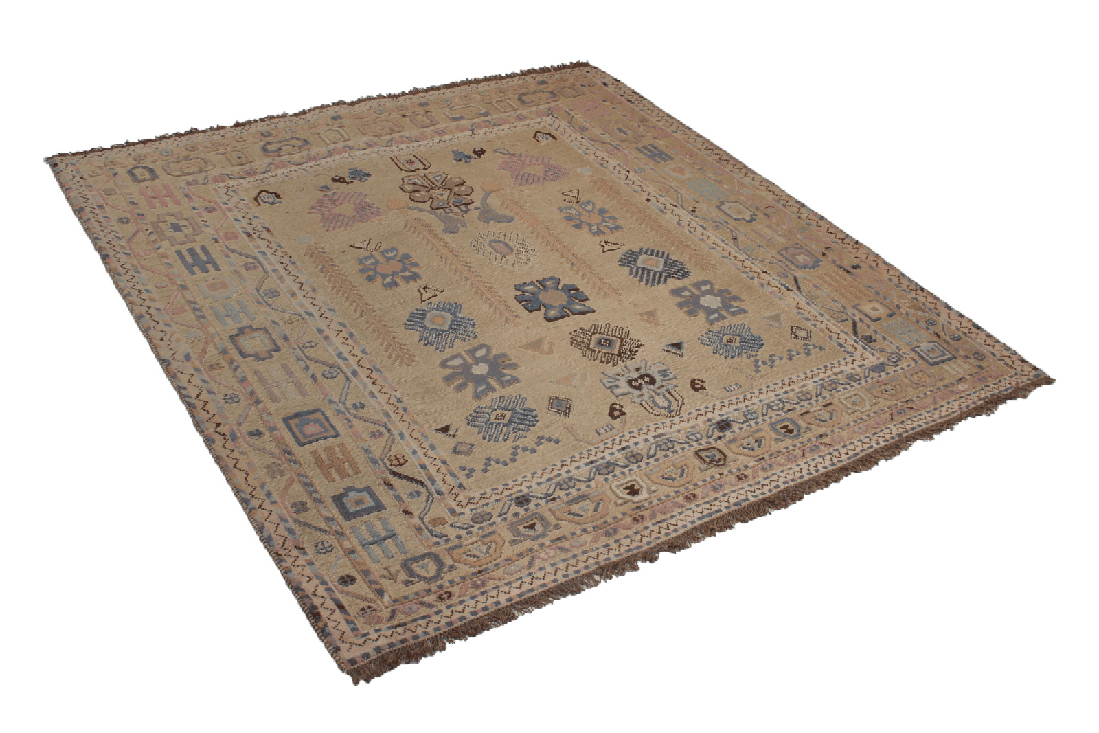 Kelim Belutch — Handmade, 172x184 cm, Beige, 100% Virgin Wool | View 4