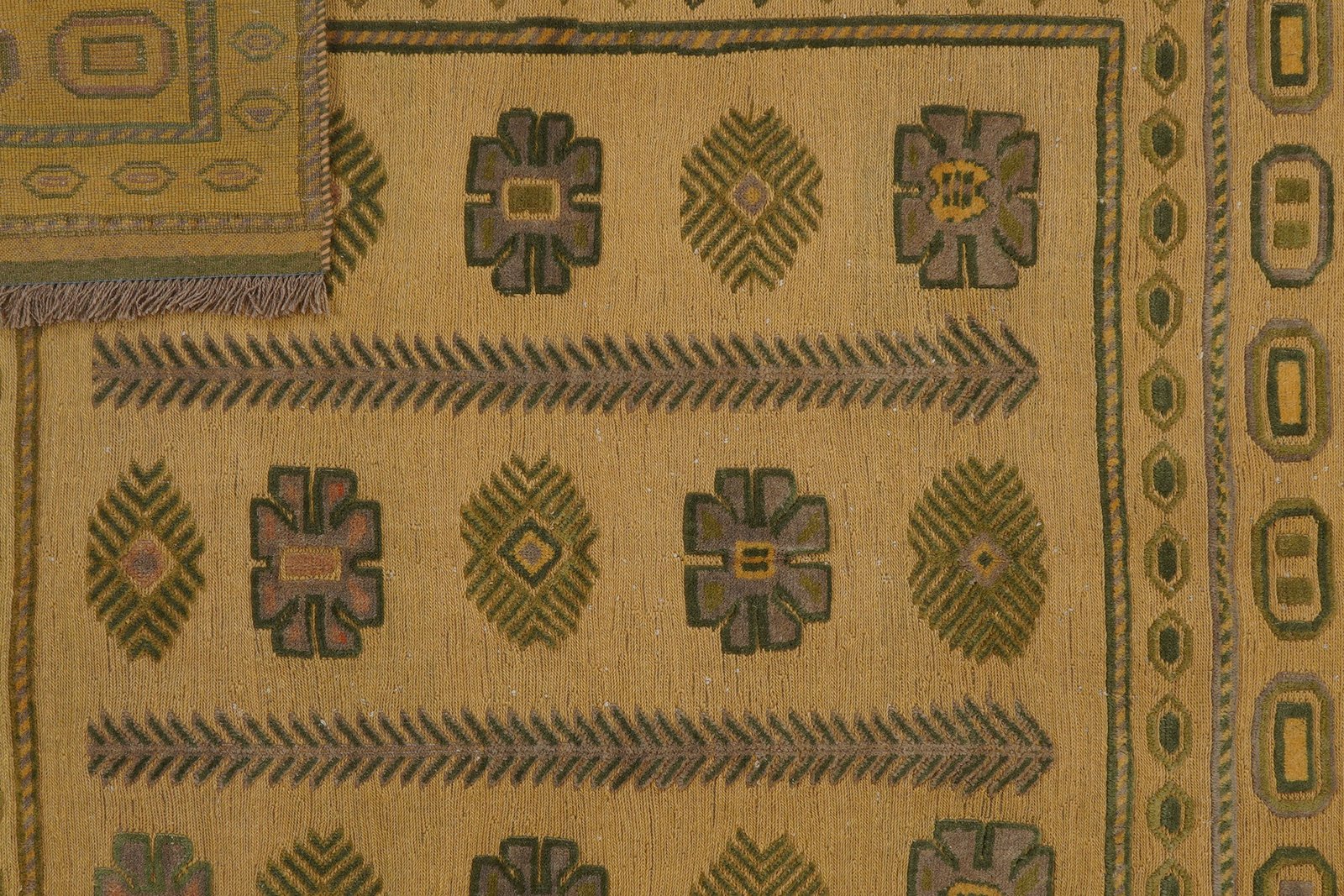 Kelim Belutch — Handmade, 172x172 cm, Beige, 100% Virgin Wool | View 7