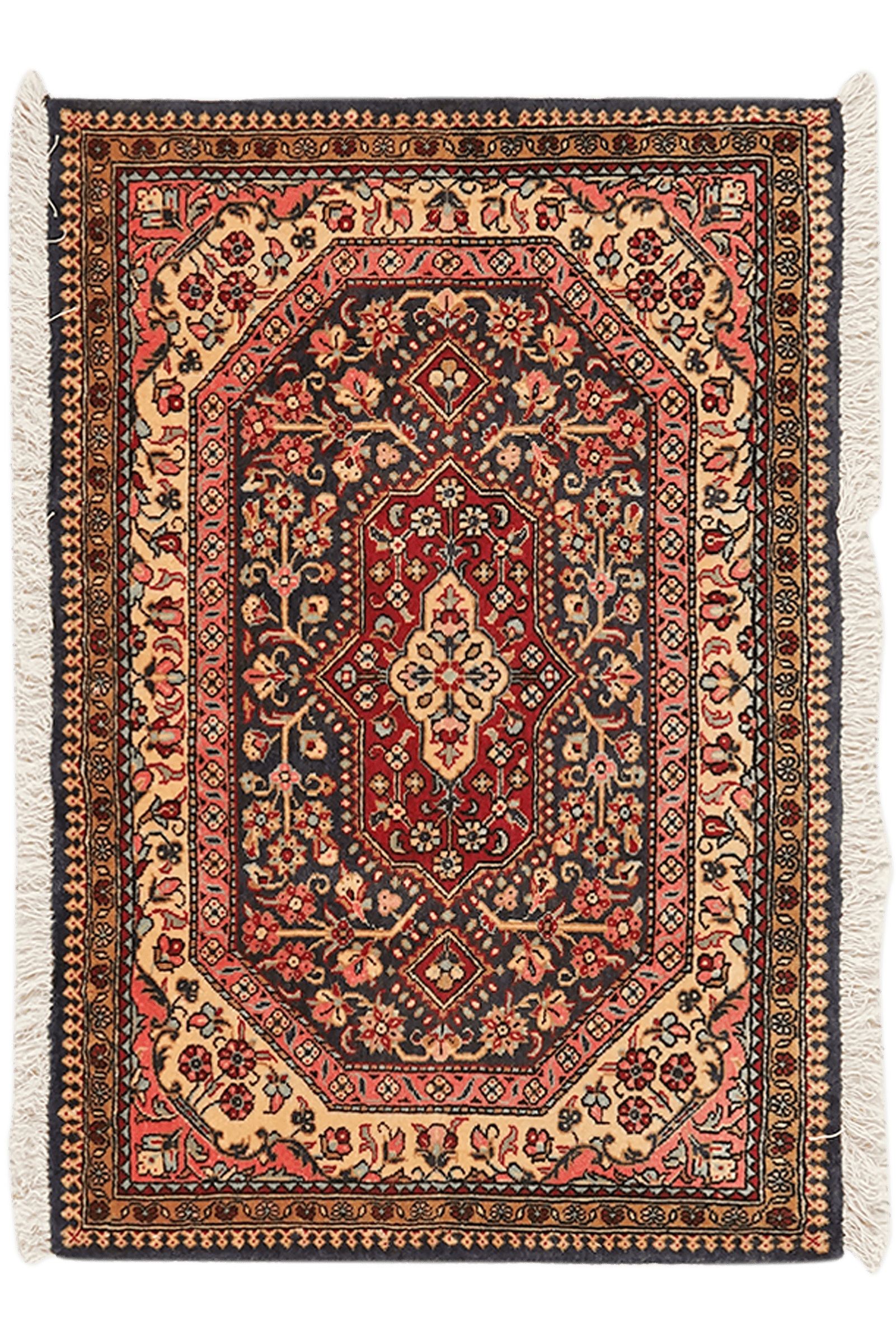 Ghoum — Hand-knotted, 87x60 cm, Blue, 100% Virgin Wool | Main view