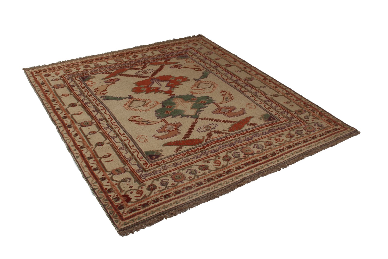 Kelim Belutch — Handmade, 167x178 cm, Beige, 100% Virgin Wool | View 4