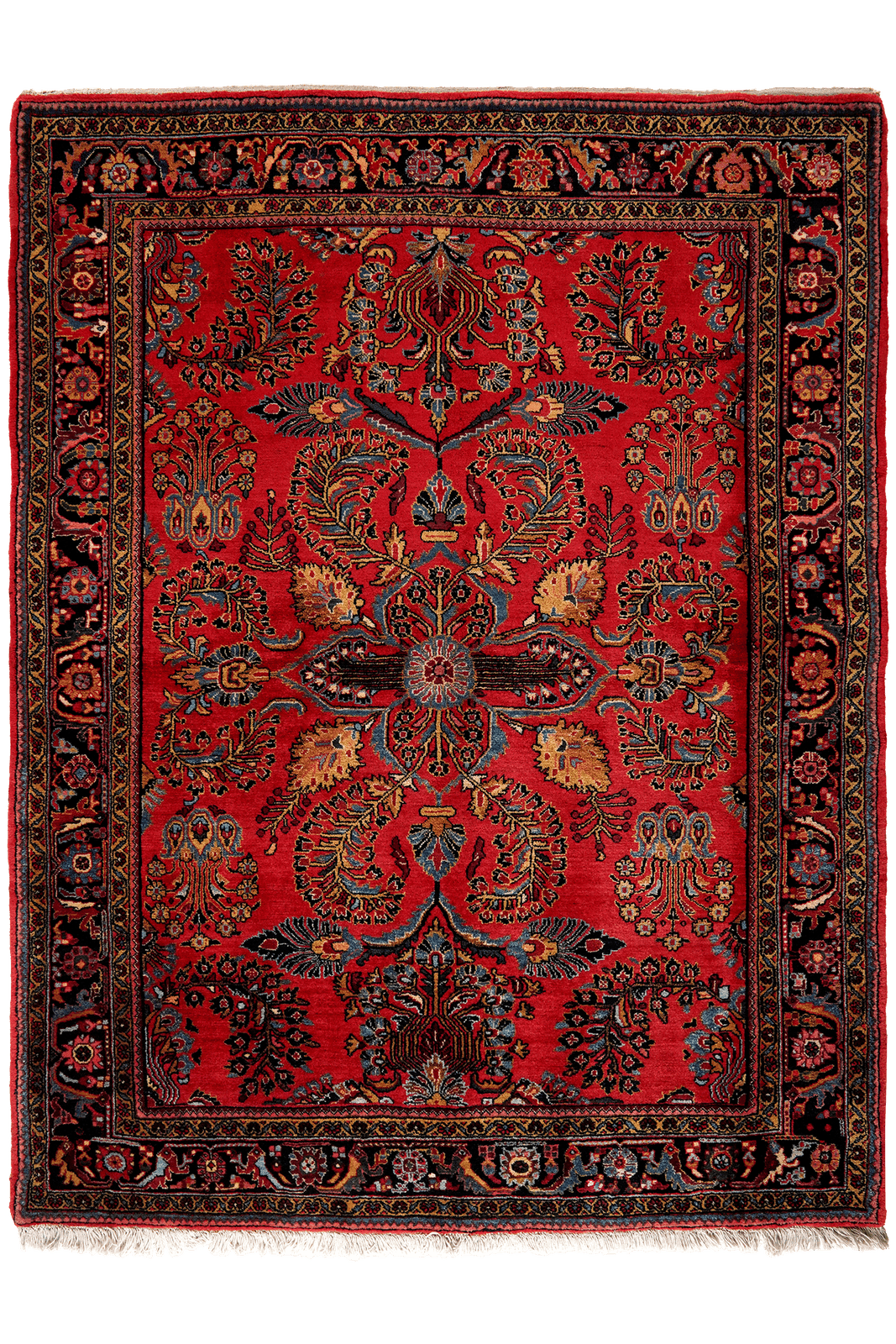 Mehreban — Hand-knotted, 158x205 cm, Red, 100% Virgin Wool | Main view