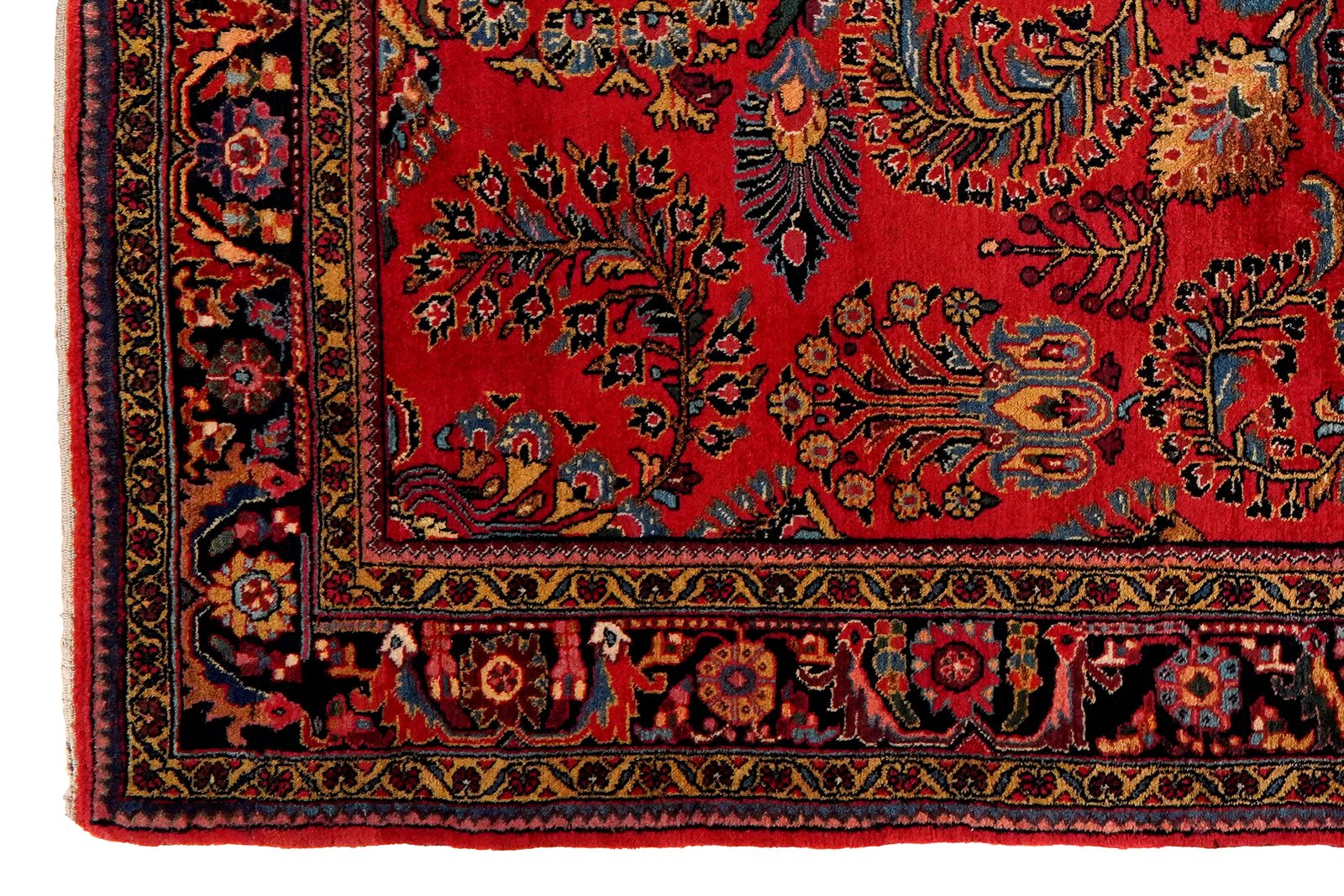 Mehreban — Hand-knotted, 158x205 cm, Red, 100% Virgin Wool | View 3