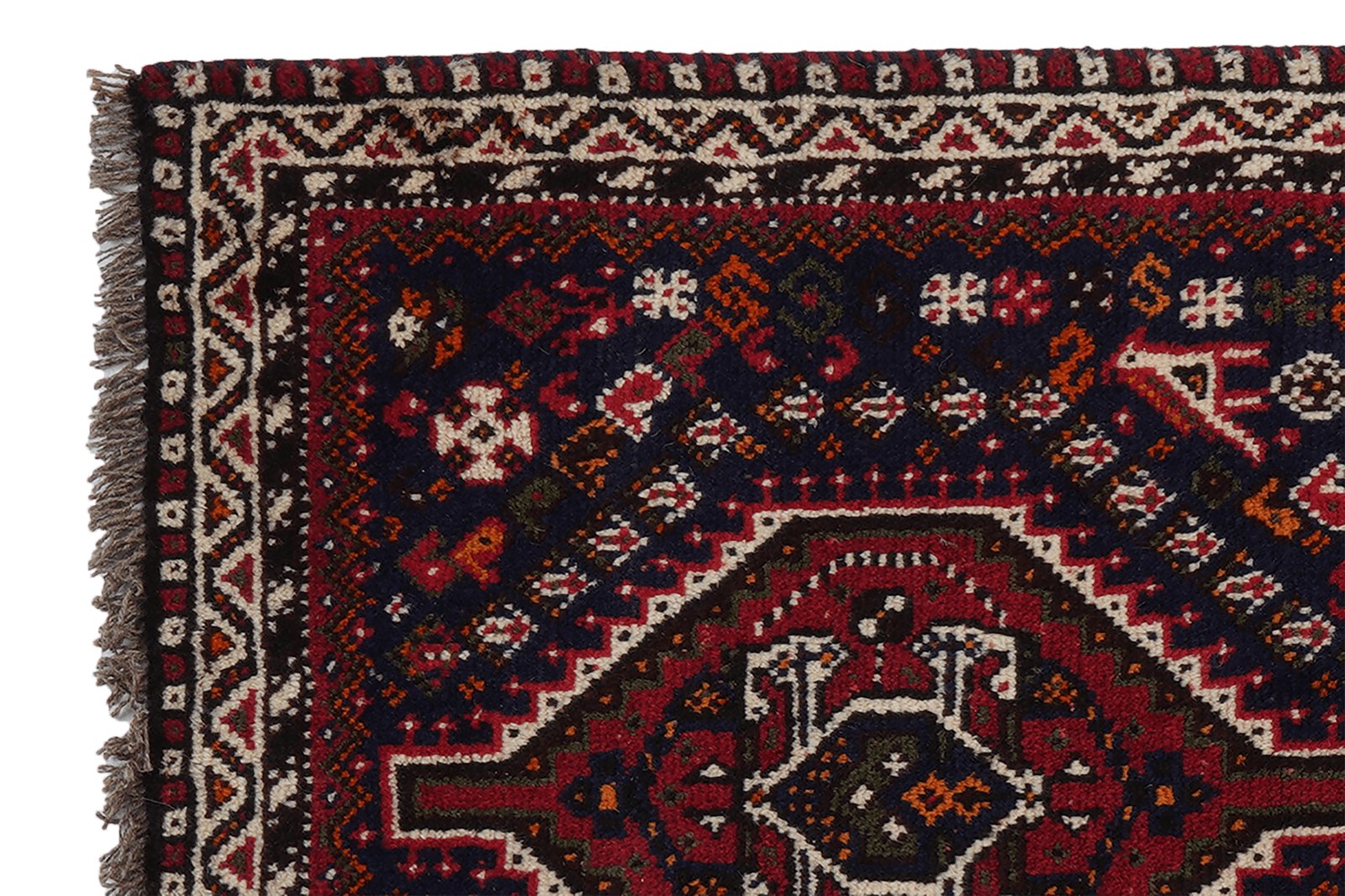 Shiraz — Hand-knotted, 80x124 cm, Blue, 100% Virgin Wool | View 3
