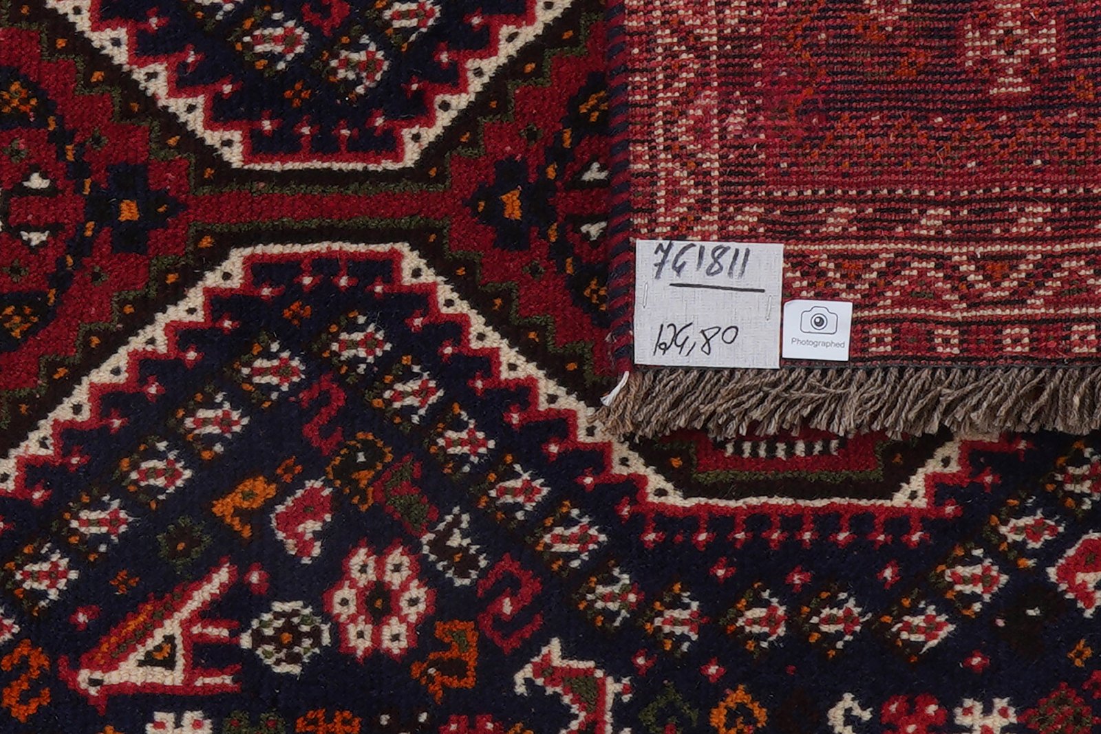 Shiraz — Hand-knotted, 80x124 cm, Blue, 100% Virgin Wool | View 7