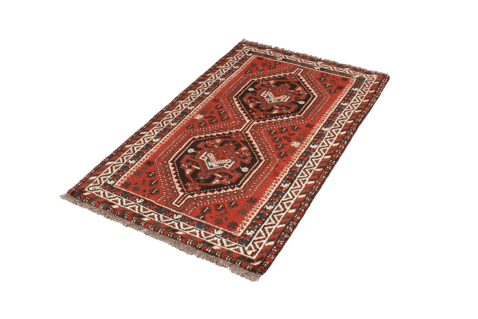 Shiraz — Hand-knotted, 79x132 cm, Red, 100% Virgin Wool | View 5
