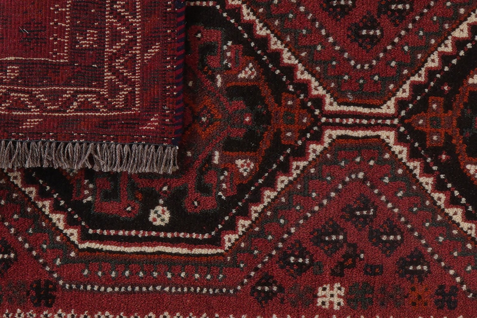 Shiraz — Hand-knotted, 79x132 cm, Red, 100% Virgin Wool | View 6