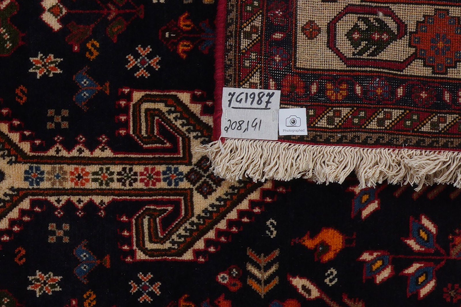 Nasrabad — Hand-knotted, 141x208 cm, Blue, 100% Virgin Wool | View 6