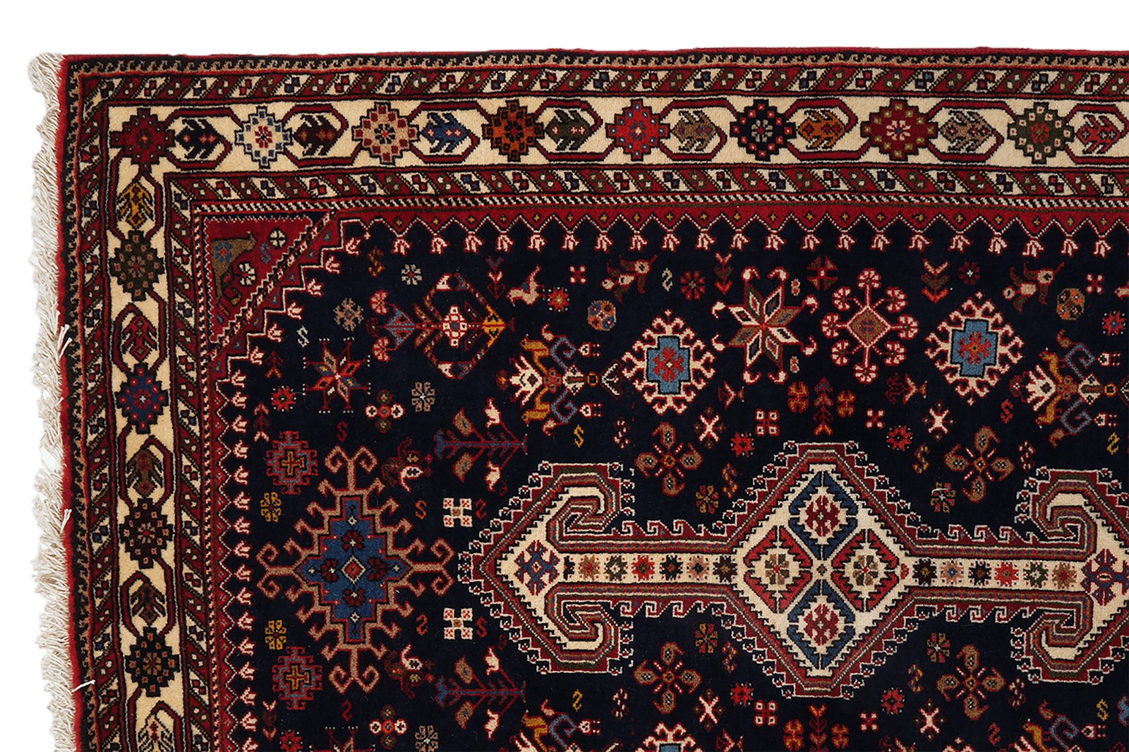 Nasrabad — Hand-knotted, 102x150 cm, Blue, 100% Virgin Wool | View 3