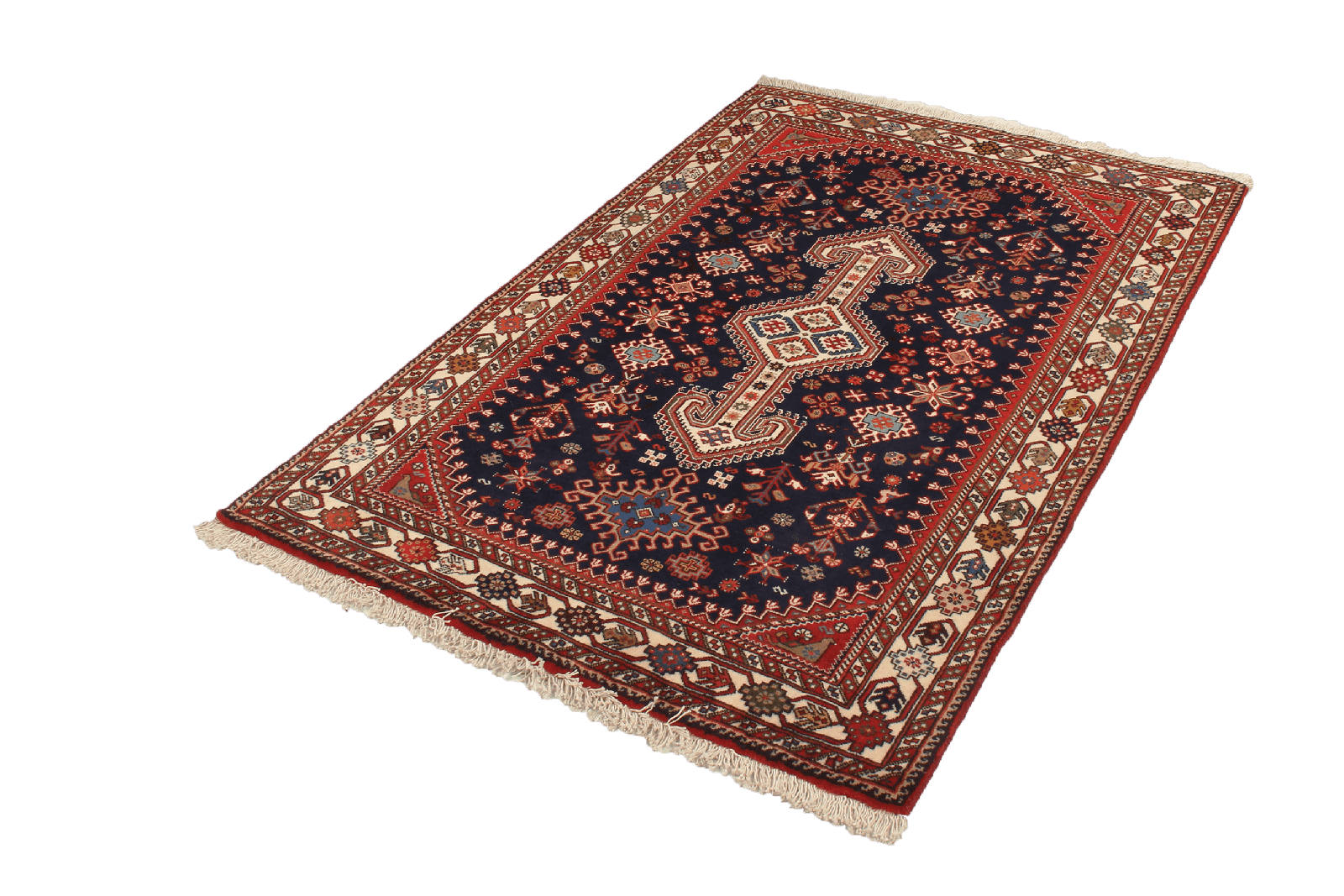 Nasrabad — Hand-knotted, 102x150 cm, Blue, 100% Virgin Wool | View 5