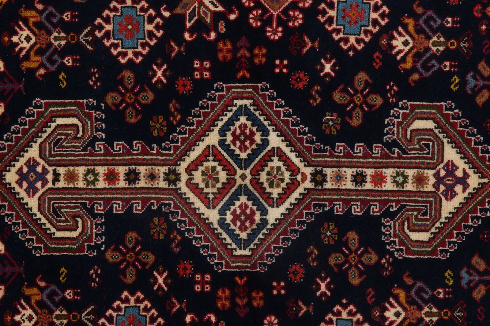 Nasrabad — Hand-knotted, 102x150 cm, Blue, 100% Virgin Wool | View 8