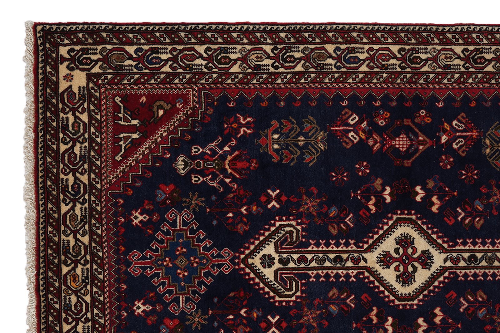 Nasrabad — Hand-knotted, 101x155 cm, Blue, 100% Virgin Wool | View 3
